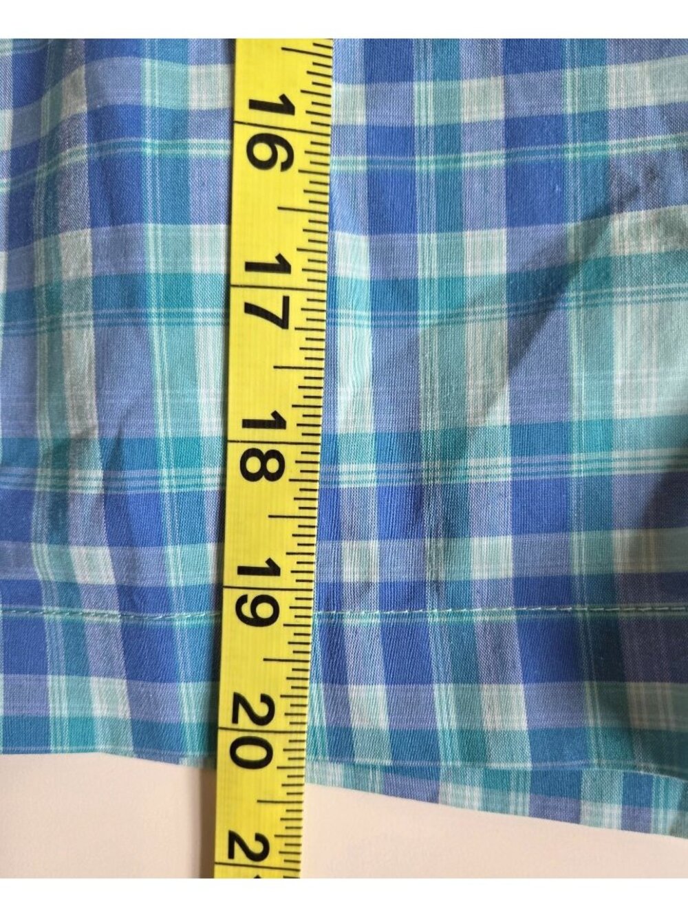 Columbia Women's Saturday Trail II Plaid Shorts Blue Size 12 Hiking Bermuda UPF - Picture 13 of 14